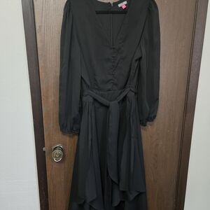 Vince Camuto Black Long Sleeve Dress